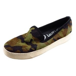 Sam Edelman Size 6 M Green Slip On Fashion‎ Sneakers Leather Women Shoe